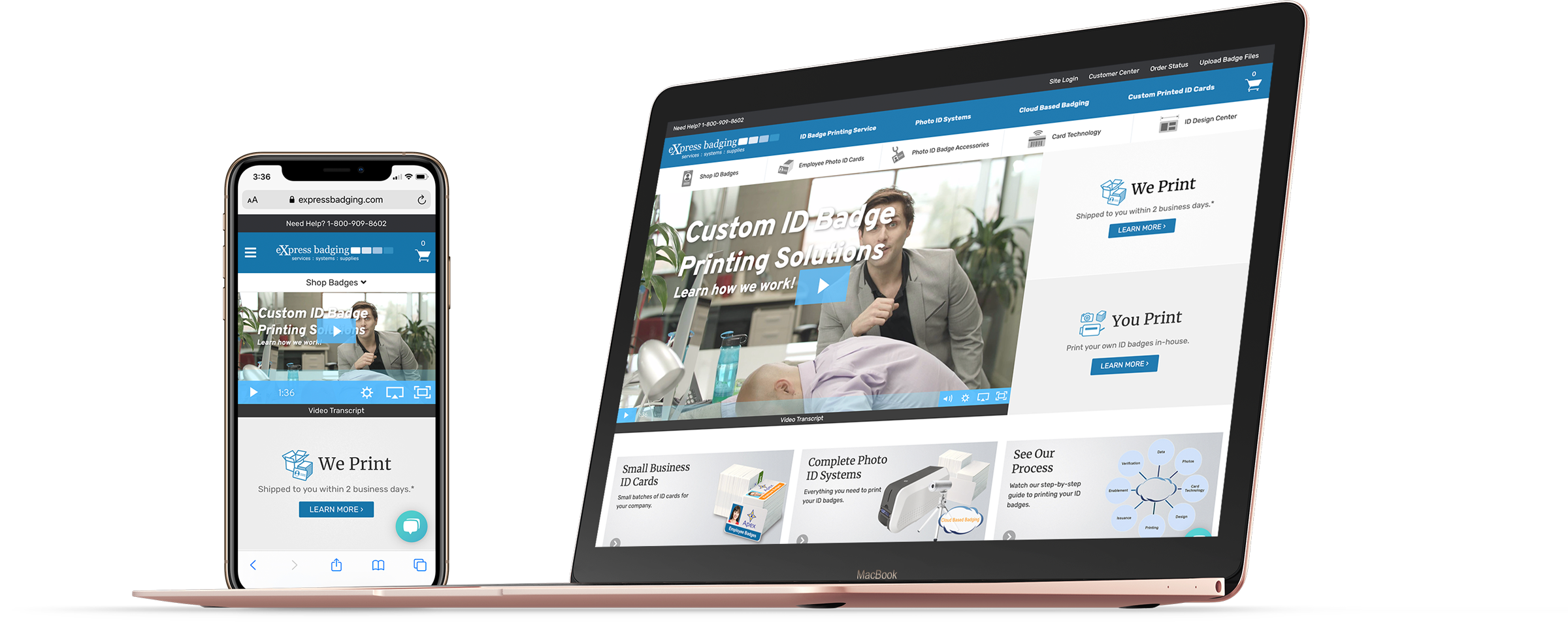 express-badging-laptop-phone eXpress badging case study