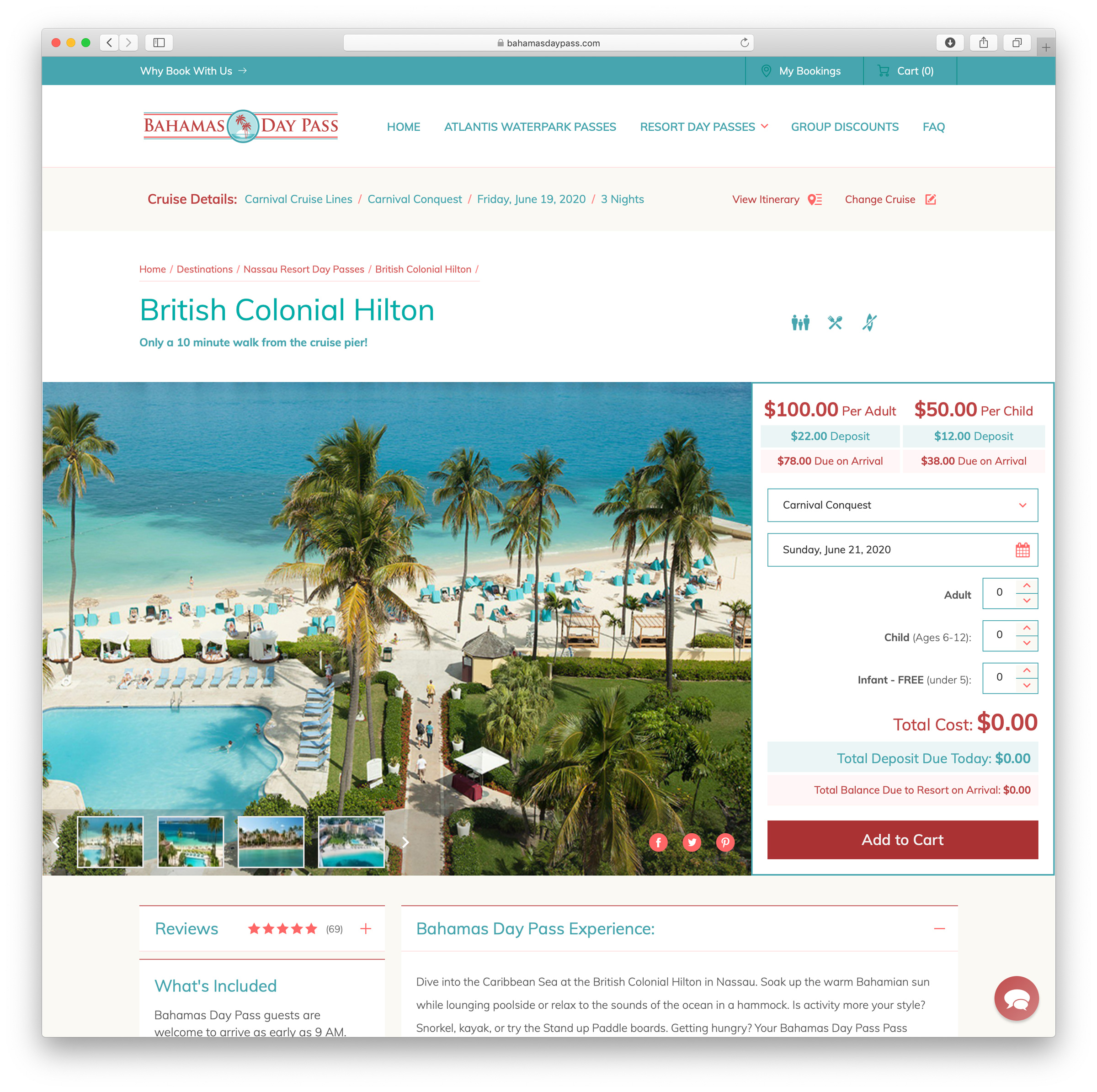 resort-browser Resort for a Day store browsing