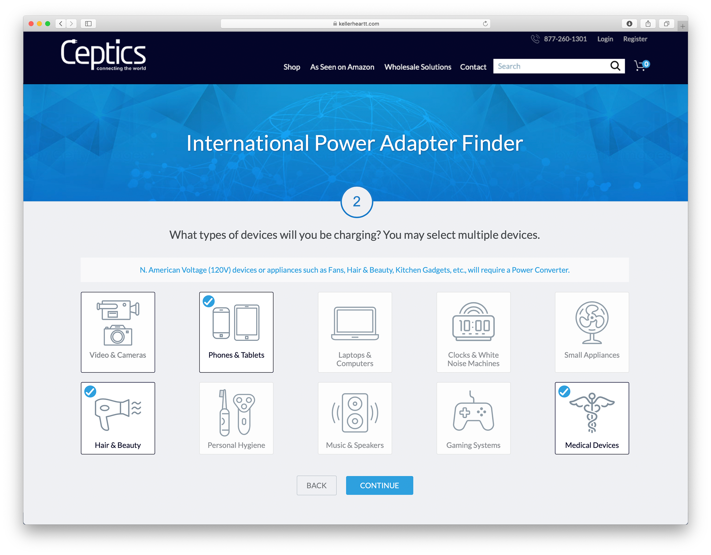 Ceptics site approach continuation