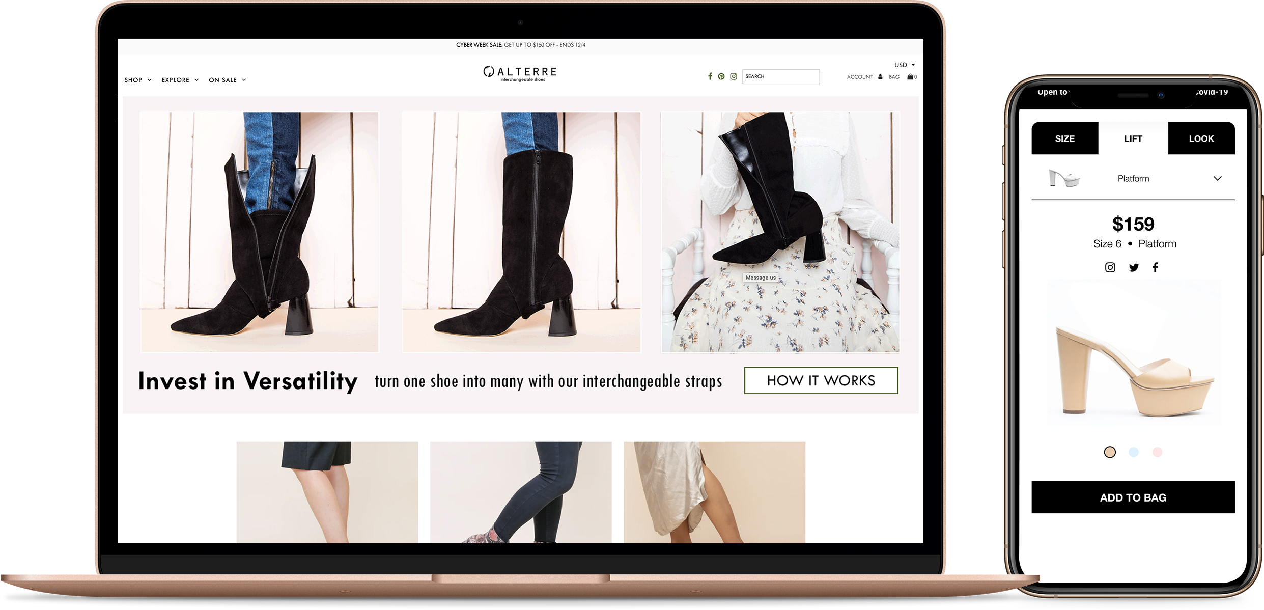 top-image Case study section Alterre Shoes example