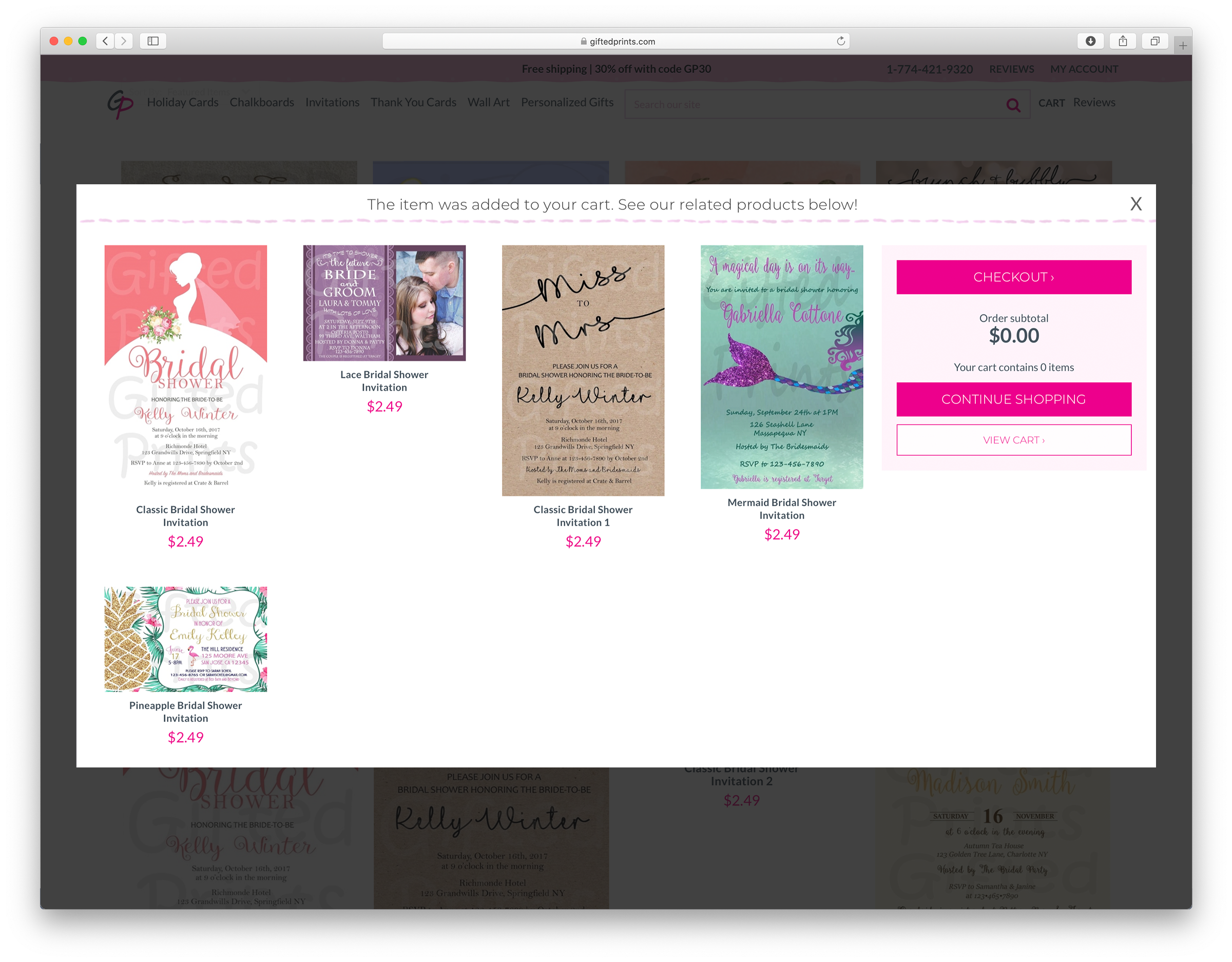 SATC Gifted Prints store Soft Add to Cart