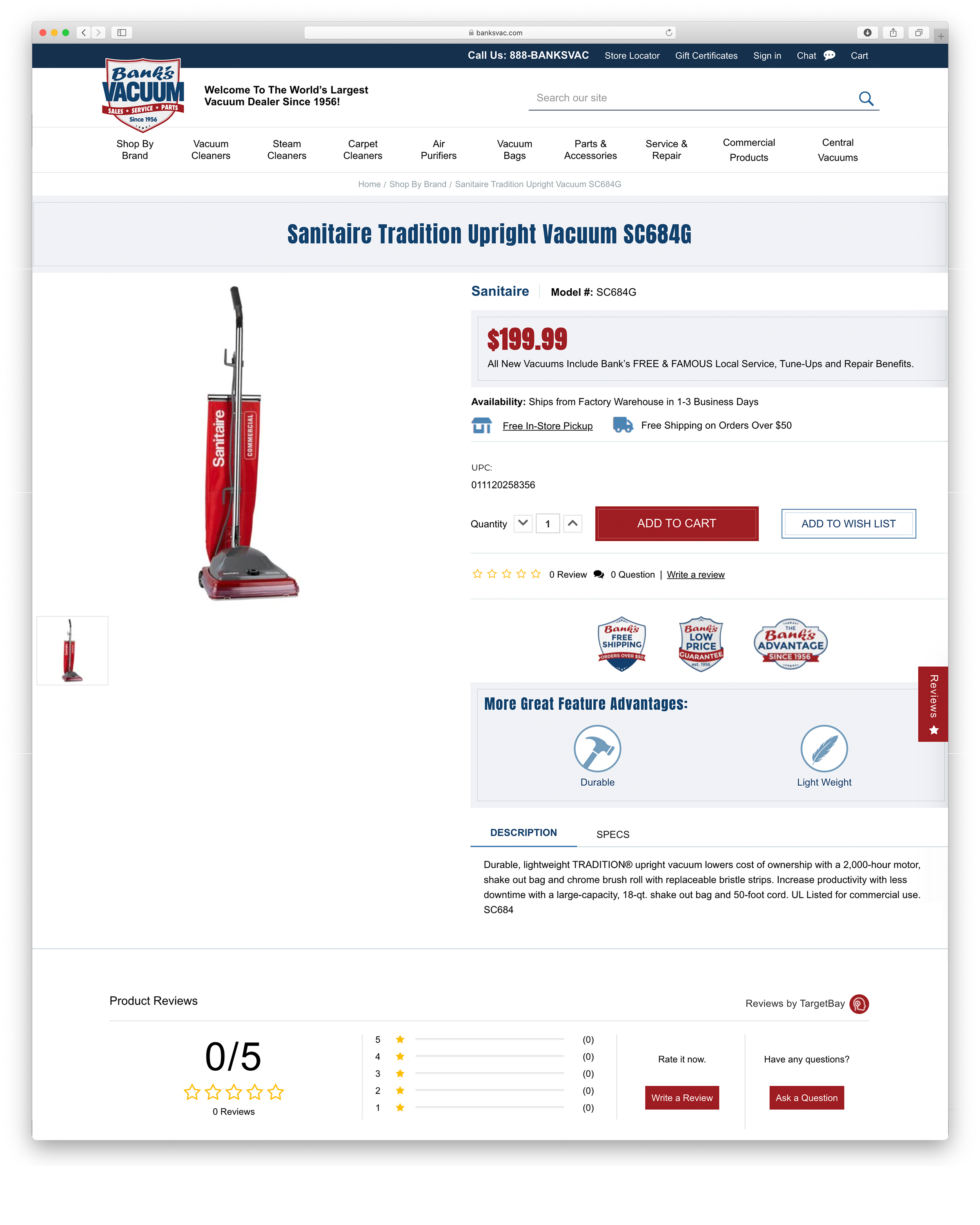 solution-image Bank’s Vacuum site solution