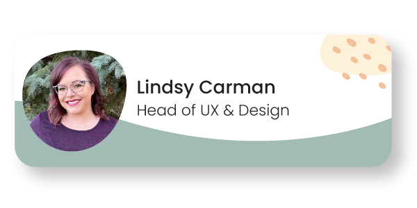 Lindsy Carman Head of UX and Design